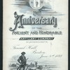 250TH ANNIVERSARY [DINNER] [held by] THE ANCIENT AND HONORABLE ARTILLERY COMPANY OF MASSACHUSETTS [at] "FANEUIL HALL, BOSTON,MASS"