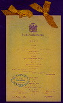 DINNER [held by] SAINT NICHOLAS SOCIETY [at] "DELMONICO'S, NEW YORK, NY" (HOT;)