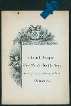 ANNUAL BANQUET [held by] FIRST PANEL SHERIFF'S JURY [at] "DELMONICO'S, NEW YORK, NY" (REST)