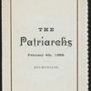 ? [held by] THE PATRIARCHS [at] "DELMONICOS,[NEW YORK]" (REST)