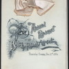 ANNUAL BANQUET [held by] BOSTON MERCHANTS ASSOCIATION [at] "HOTEL VENDOME, BOSTON,[MASS]" (HOTEL)