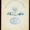 DINNER] [held by] THE SOCIETY FOR LITERARY KNOWLEDGE [at] ?