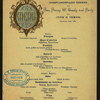 DINNER TO HON. HENRY W. GRADY AND PARTY [held by] JOHN H. INMAN [at] "DELMONICOS, NEW YORK" (REST)