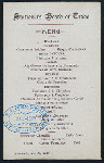 MENU [held by] STATIONERS' BOARD OF TRADE [at] "DELMONICO'S, NEW YORK, NY" (HOT;)