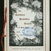 THIRD ANNUAL DINNER [held by] THE SOUTHERN BERKSHIRE SOCIETY OF NEW YORK [at] "CLARK'S, NEW YORK, NY" (REST;)