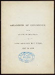122ND ANNUAL MEAL [held by] CHAMBER OF COMMERCE OF THE STATE OF NEW YORK [at] "DELMONICO'S, NEW YORK, NY" (HOTEL)
