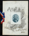 WASHINGTON BIRTHDAY DINNER [held by] ANCIENT & HON. ARTILLERY CO. OF BOSTON [at] [BOSTON] (?)