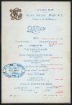 DINNER FOR HON. CHAS. FOSTER, SECRETARY OF THE TREASURY [held by] ? [at] UNION LEAGUE CLUB ("OTHER,CLUB")