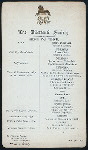 DINNER [held by] THE DILETTANTI SOCIETY [at] "THE WALNUT ROOMS; THE GRAND HOTEL, TRAFALGAR SQUARE, [LONDON,ENGLAND]" (HOTEL)