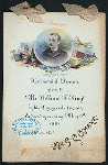 TESTIMONIAL DINNER [held by] DRY-GOODS FRIENDS OF MR.WILLIAM F. KING [at] MERCHANTS' CLUB