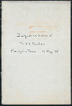 BANQUET FOR MR. J.S.MENKEN PRIOR TO HIS DEPARTURE FOR EUROPE [held by] ? [at] "FLOYD'S, MEMPHIS, TENN" ([REST])