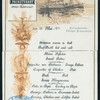 MENU [held by] HAMBURG AMERIKANISCHE PACKETFAHRT; ACTIEN GESELLSCHAFT [at] (AT SEA) (FOREIGN STEAMSHIP)