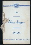 CLASS SUPPER [held by] CLASSICAL DEPT.-PROVIDENCE HIGH SCHOOL [at] NARRAGANSETT HOTEL (HOTEL)