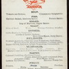 DINNER [held by] PAUL SMITH'S [at] "ADIRONDACKS, NY" (HOTEL)