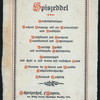 SPISZEDDEL [held by] ALEMANISCH CLUB [at] SCHWITZERHOF LUZERN [SWITZERLAND?] ((HOTEL ?)