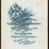 DINNER TO THE COMMISSIONERS FROM ENGLAND, GERMANY AND DENMARK TO THE COLUMBIAN EXPOSITION [held by] COMMISSIONERS FROM THE DISTRICT OF COLUMBIA TO THE WORLD'S COLUMBIAN EXPOSITION [at] "THE ARLINGTON, WASHINGTON, D.C." (HOTEL)