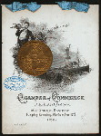 123RD ANNUAL BANQUET [held by] CHAMBER OF COMMERCE OF THE STATE OF NEW YORK [at] "DELMONICO'S, NEW YORK, NY" (REST)