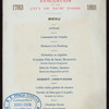 CELEBRATION OF THE EVACUATION OF THE CITY OF NEW YORK [held by] SONS OF THE REVOLUTION [at] "DELMONICO'S, NEW YORK, NY" (REST)