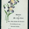 LUNCH FOR MRS. THOS. BRADY & DAUGHTER IN REMEMBRANCE OF A VERY PLEASANT EVENING APRIL 1890 [held by] MR. JOHN SHAW [at] FILIPPINI'S ([RESTAURANT?];)