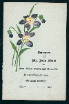 LUNCH FOR MRS. THOS. BRADY & DAUGHTER IN REMEMBRANCE OF A VERY PLEASANT EVENING APRIL 1890 [held by] MR. JOHN SHAW [at] FILIPPINI'S ([RESTAURANT?];)