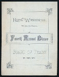 FOURTH ANNUAL DINNER [held by] BOARD OF TRADE OF JERSEY CITY [at] HOTEL WASHINGTON (HOTEL)