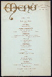 OPENING BANQUET [held by] JAEGER'S [at] MADISON AVE. AND 59TH ST. (REST;)