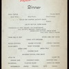 DINNER MENU [held by] WATCH HILL HOUSE [at] "WATCH HILL, RI" (HOT;)