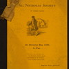 ST. NICHOLAS DAY, 1892 [held by] ST. NICHOLAS SOCIETY OF NASSAU ISLAND [at] "MONTAUK CLUB, BROOKLYN, NY" (OTHER (CLUB);)