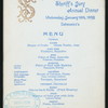 ANNUAL DINNER [held by] FIRST PANEL SHERIFF'S JURY [at] "DELMONICO'S, NEW YORK, NY" (HOT;)