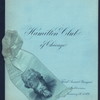 ANNUAL BANQET [held by] HAMILTON CLUB [at] "AUDITORIUM, HAMILTON CLUB, CHICAGO, IL" (OTHER (CLUB);)