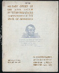 IN COMMEMORATION OF THE BIRTHDAY OF ABRAHAM LINCOLN [held by] MILITARY ORDER OF THE LOYAL LEGION OF THE UNITD STATES COMMANDERY OF THE STATE OF MINNESOTA [at] "HOTEL RYAN, ST. PAUL, MN" (HOT;)
