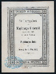 STIFTUNGSFEST [held by] MAGDEBURGER LIEDERTAFEL [at] MAGDEBUGER-HOFES [MAGDEBURG AUSTRIA?] (HOTEL)