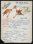 EASTER DINNER [held by] WILEY & HASKELL [at] "STANWIX HALL, ALBANYNY" (HOTEL;)