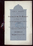 CELEBRATION OF THE SIXTY-NINTH ANNIVERSARY OF THE FORMATION OF THE REGIMENT AND THE THIRTY -SECOND ANNIVERSARY OF ITS DEPARTURE FOR WASHINGTON AT THE OUTBREAK OF THE WAR [held by] VETERANS OF THE 7TH REGIMENT [at] "DELMONICO'S, NEW YORK, NY" (REST;)