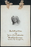 BANKETT ZU EHREN [held by] HERRN F A SCHROEDER [at] BROOKLYN GERMANIA (?)