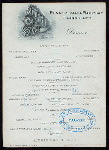 DINNER [held by] PENNSYLVANIA RAILROAD [at] PA (RR DINING CAR)