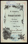 LIEDERTAFEL [held by] VERSAMMLUNG DER PROVINZIAL-LIEDERTAFEL [at] "ZERBST, GERMANY"