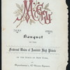 THIRD ANNUAL BANQUET [held by] FRATERNAL UNION OF ANOINTED HIGH PRIESTS OF THE STATE OF NEW YORK [at] "RICCADONNA'S, NEW YORK, NY" ((REST?);)