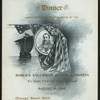 DINNER TO MEMBERS FROM ABROAD [held by] AMERICAN MEMBERS OF THE WORLD'S COLUMBIAN DENTAL CONGRESS [at] "CHICAGO BEACH HOTEL, [CHICAGO.IL?]" (REST;)
