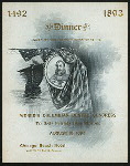 DINNER TO MEMBERS FROM ABROAD [held by] AMERICAN MEMBERS OF THE WORLD'S COLUMBIAN DENTAL CONGRESS [at] "CHICAGO BEACH HOTEL, [CHICAGO.IL?]" (REST;)
