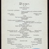DINNER [held by] THE GERLAGH [at] 55 W.27 ST. [NY?] (HOTEL;)