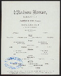 BREAKFAST [held by] LAWRENCE R. KERR [at] "WATSON HOUSE, BABYLON, L.I., NY" (HOTEL;)
