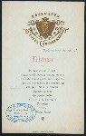 MENU [held by] HOLZWARTH HOTEL CONTINENTAL [at] "BUDAPEST, HUNGARY" (HOT;)