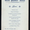 BANCHETTO [held by] UNIONE PANETTIERI ITALIANI [at] "HOTEL COLOMBO,[NY]" (HOTEL;)