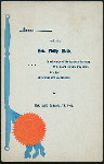 BANQUET TENDERED TO HON. PHILIP BLOCH, IN CELEBRATION OF HIS ELECTION AS SECRETARY OF THE BOARD OF POLICE MAGISTRATES [held by] FRIENDS OF HON. PHILIP BLOCH [at] "NEW YORK, NY"