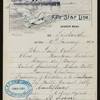 DINNER [held by] RED STAR LINE [at] EN ROUTE ABOARD SS FRIESLAND (SS;)