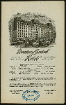 DINNER [held by] BROADWAY CENTRAL HOTEL [at] "BOND STREET, NY" (HOTEL;)