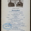 MORNING MEAL [held by] PRESBYTERIAN CHURCH [at] "NEW STATE HOUSE, WACO,TEXAS" (HALL)