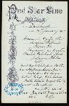 LUNCH [held by] RED STAR LINE - S.S.FRIESLAND [at] ENROUTE (SS)