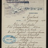 DINNER [held by] RED STAR LINE - S.S.FRIESLAND [at] ENROUTE (SS)